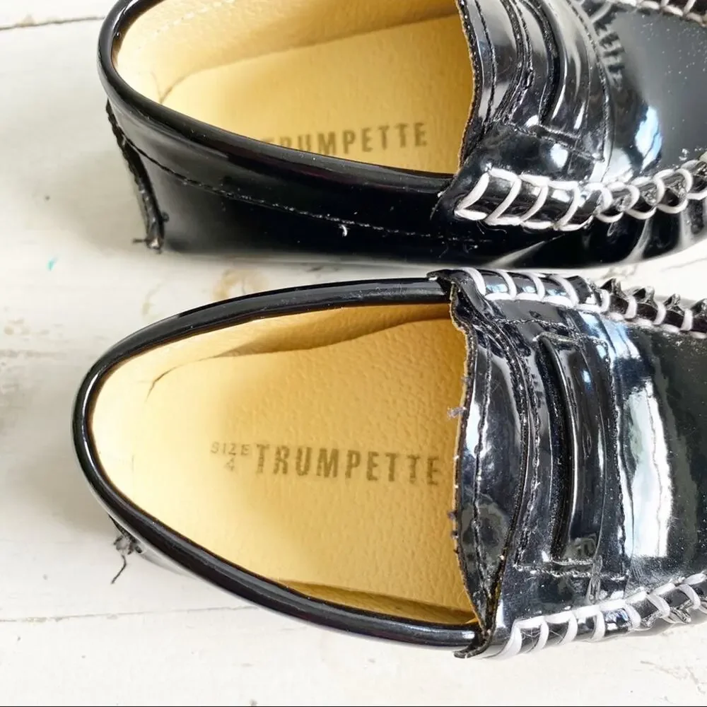 Trumpette Black Patent Loafers Baby Boys 4